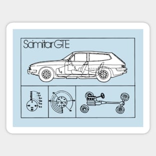 RELIANT SCIMITAR GTE - brochure Magnet